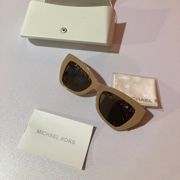 Michael Kors Sunglasses Tan Beige Size 15-19-140 - Picture 4 of 7